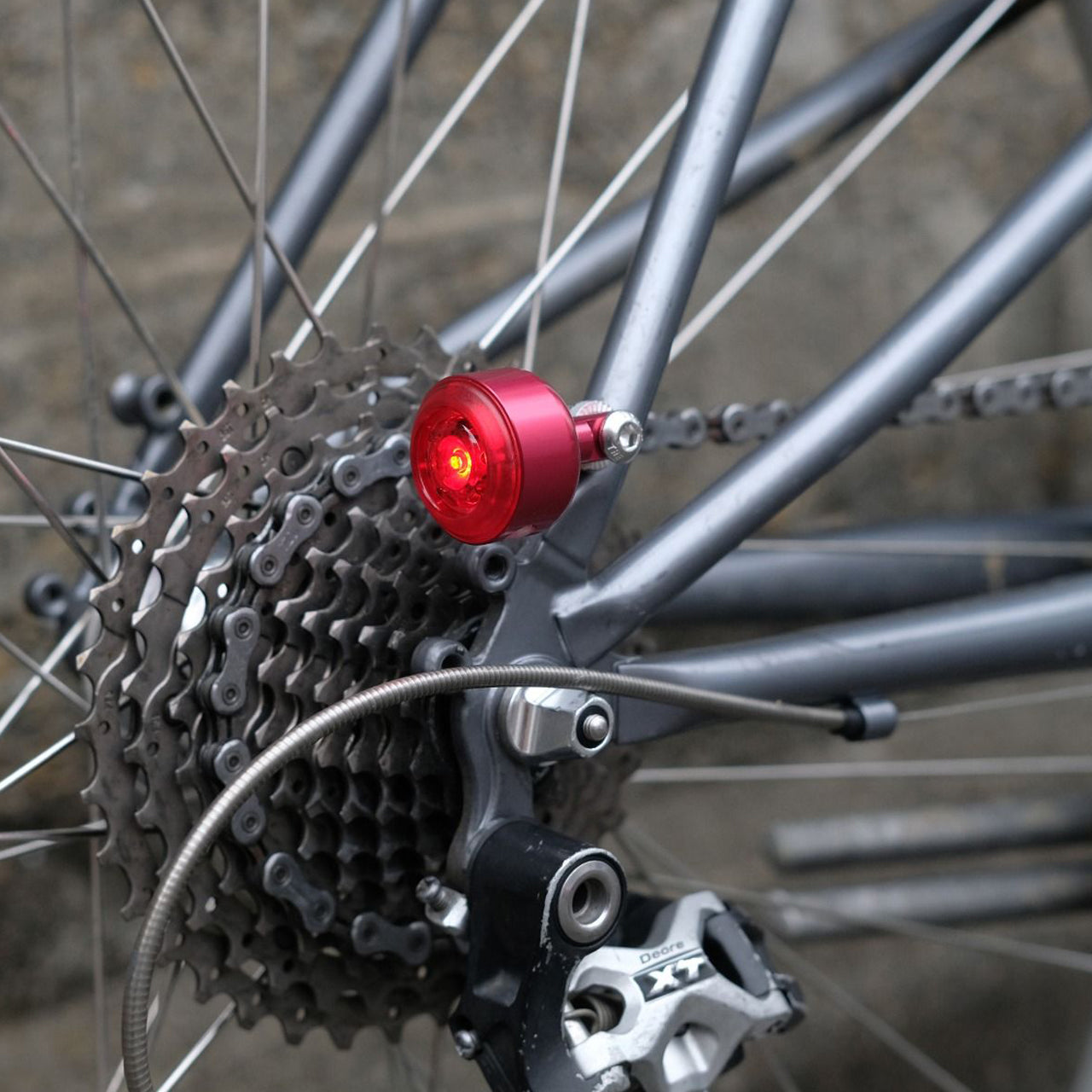 KOMA light(rear) ブルーラグ ライト 自転車USBライト リア用コンパクトライト 自転車カスタムパーツ ロードバイク アクセサリー バイクパッキング ギア クラシカル自転車ライト