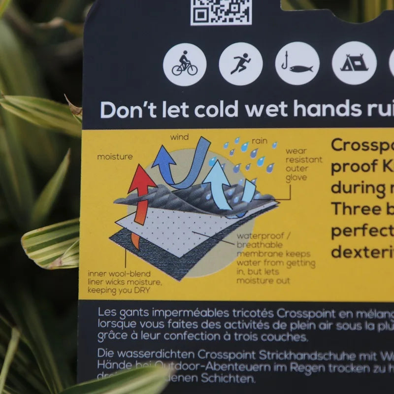 Crosspoint Waterproof Knit Gloves(防水グローブ) シャワーパス クロスポイント ウォータープルーフ ニットグローブ 手袋