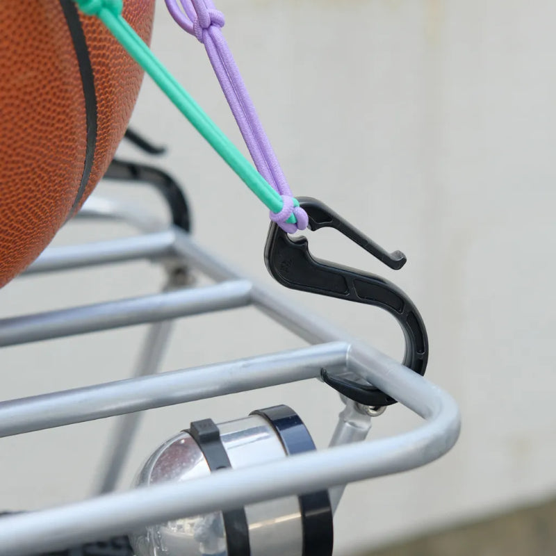 cargo net ブルーラグ カーゴネット 荷物固定ネット 自転車 WALD バスケット アクセサリー 自転車 ラックネット カラビナ付き ネット 自転車 おしゃれパーツ バスケット用ゴムネット