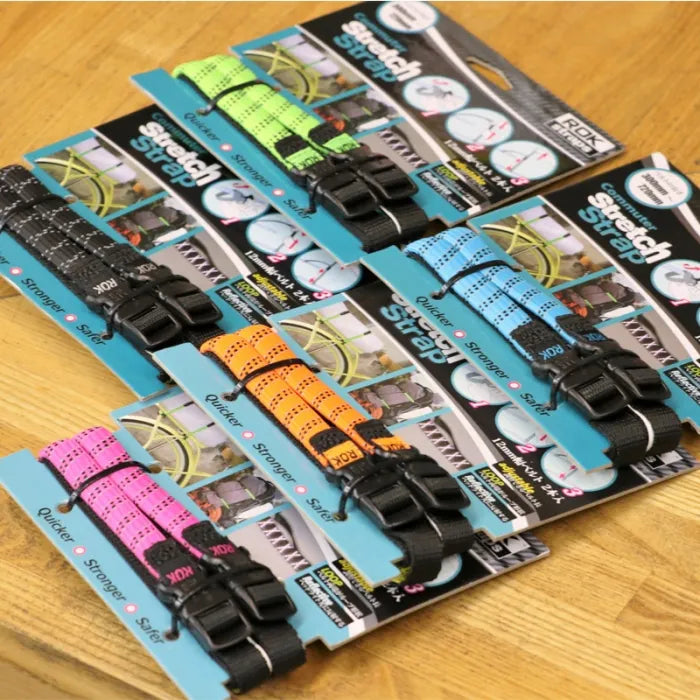Commuter Stretch Strap(type CM for bicycle) 自転車ツーリングギア バイクパッキングアクセサリー キャリア固定ベルト コミューターサイクル 反射ストラップ アウトドアライド ストレッチコード