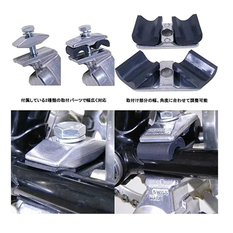 ダブルレッグスタンド PLETSCHER スタンド 自転車 ダブルレッグ スタンド ツーリングバイク スタンド 小径車 安定 スタンド クロモリバイク カスタムパーツ センタースタンド 35kg対応 スイス製 自転車パーツ