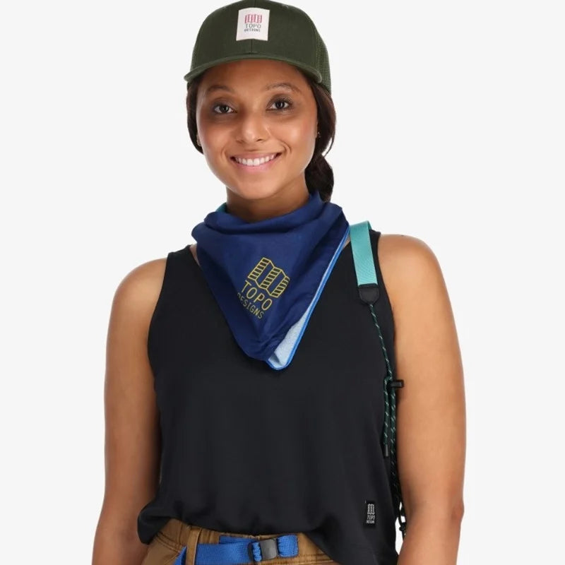 BANDANA PRINT Topo Designs トポデザイン バンダナ アウトドアファッション コットンハンカチ アクセサリー キャンプスタイル