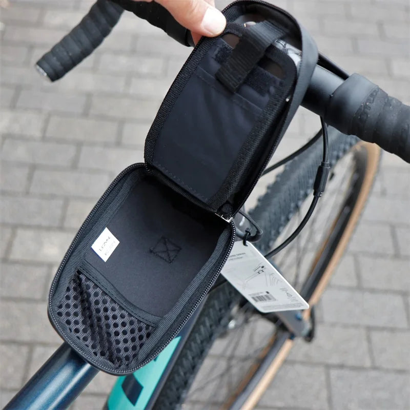 SMART ENERGY CADDY レザイン トップチューブバッグ 自転車 スマホケース 防水 ロードバイク フレームバッグ タッチ操作対応バイクケース ライド用エナジーバーバッグ CO2ボンベ 収納ケース モバイルバッテリー 自転車収納