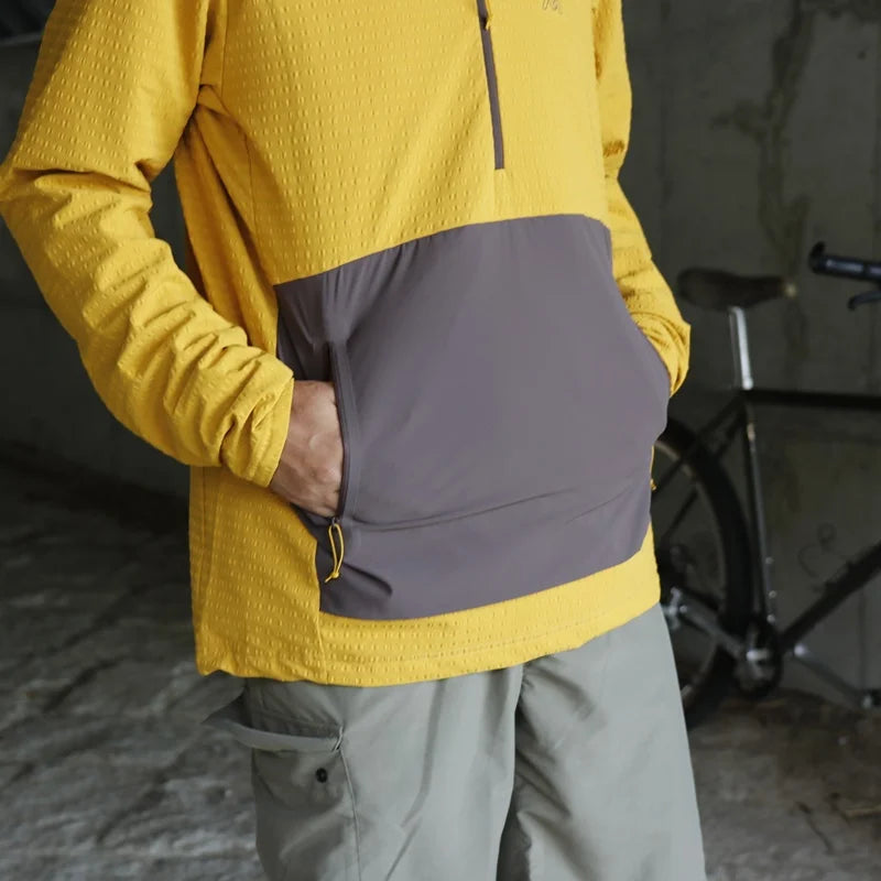 CHILCO ANORAK MEN'S 7mesh アノラック WTV300 ジャケット サイクルウェア 冬 防風サイクルトップス 高ロフト ミドルレイヤー 冬ライド 防寒 ウェア リサイクル素材 サイクリング