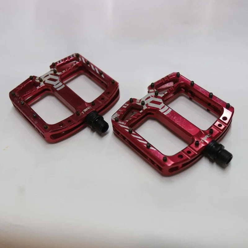 【中古】TMAC ペダル デイティ マウンテンバイク ペダル フラットペダル ペダル レッド