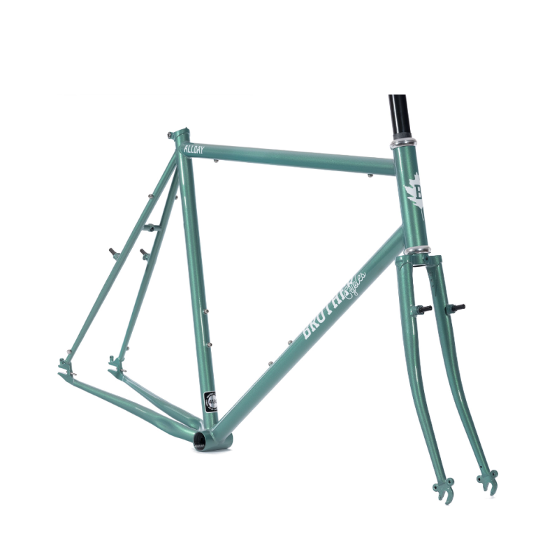 ALLDAY(クロモリシングルスピードフレームフォークセット) ブラザーサイクル オールデイ シングルバイクフレームセット