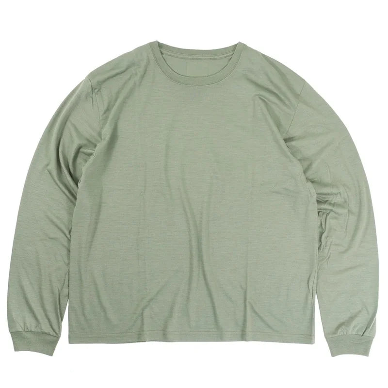 【在庫SALE / セール】Merino Wool Long Sleeve Tee ラル メリノウールロングスリーブ 長袖