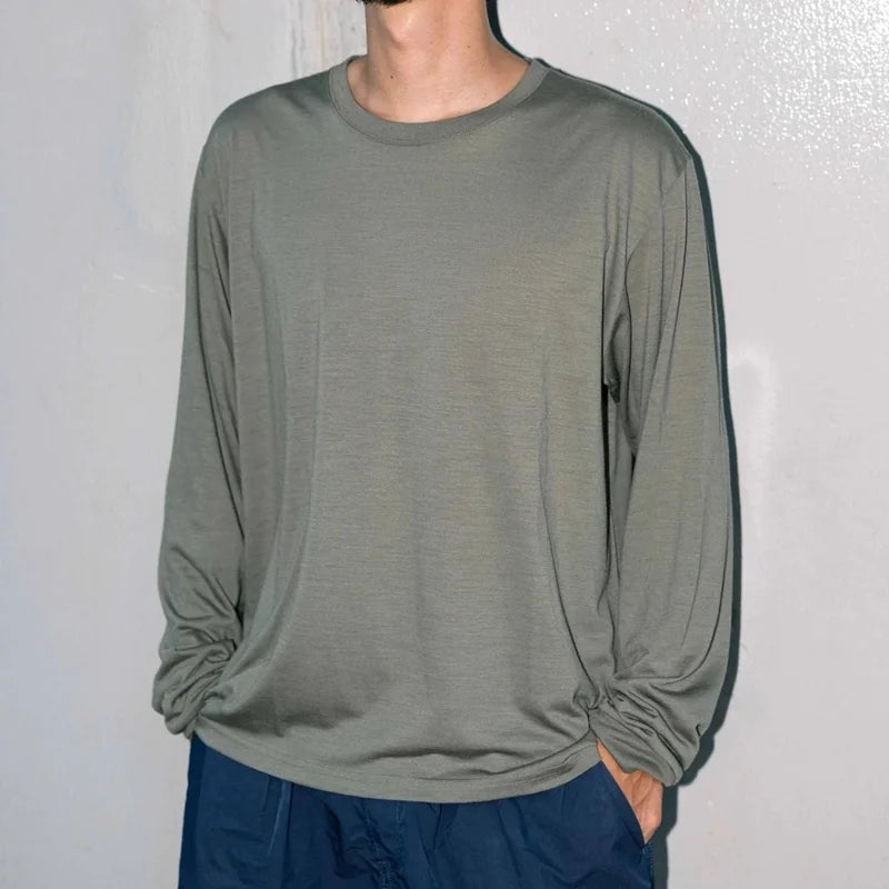 【在庫SALE / セール】Merino Wool Long Sleeve Tee ラル メリノウールロングスリーブ 長袖