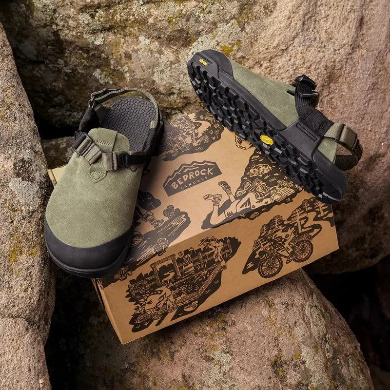 Mountain Clog Suede Leather ベッドロックサンダルス マウンテンクロッグ スエードレザー 靴