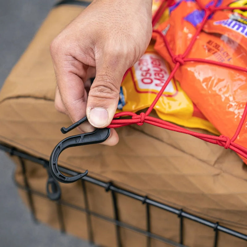 cargo net ブルーラグ カーゴネット 荷物固定ネット 自転車 WALD バスケット アクセサリー 自転車 ラックネット カラビナ付き ネット 自転車 おしゃれパーツ バスケット用ゴムネット