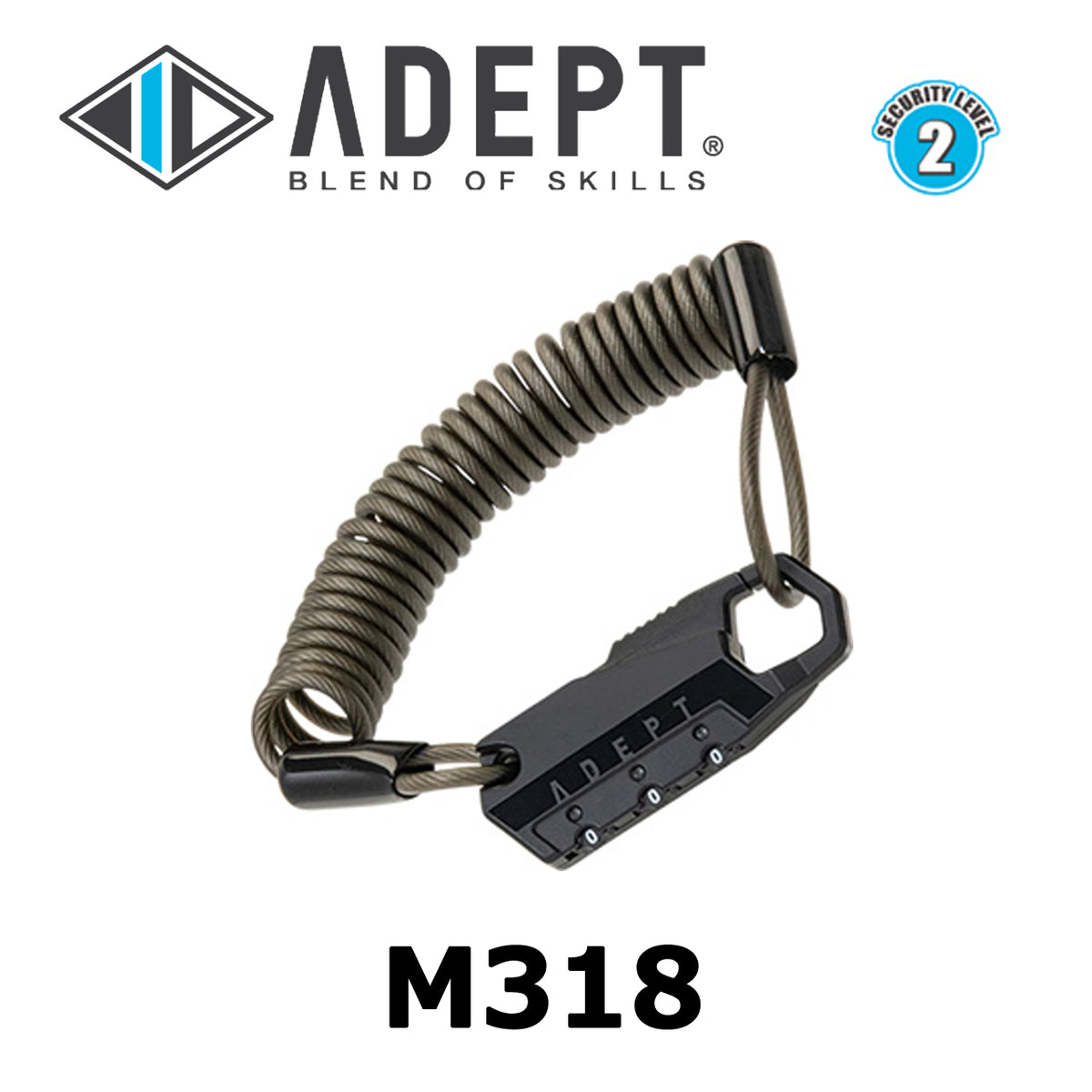 ADEPT M318 軽量コンビネーションロック 1800mm
