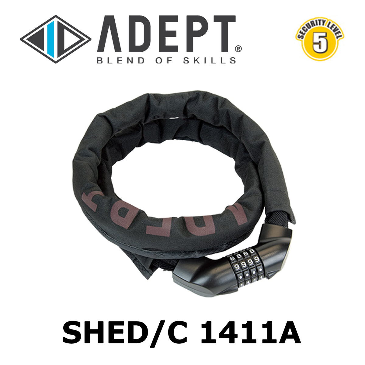 ADEPT SHED C1411A アーマードダイヤルロック 1100mm