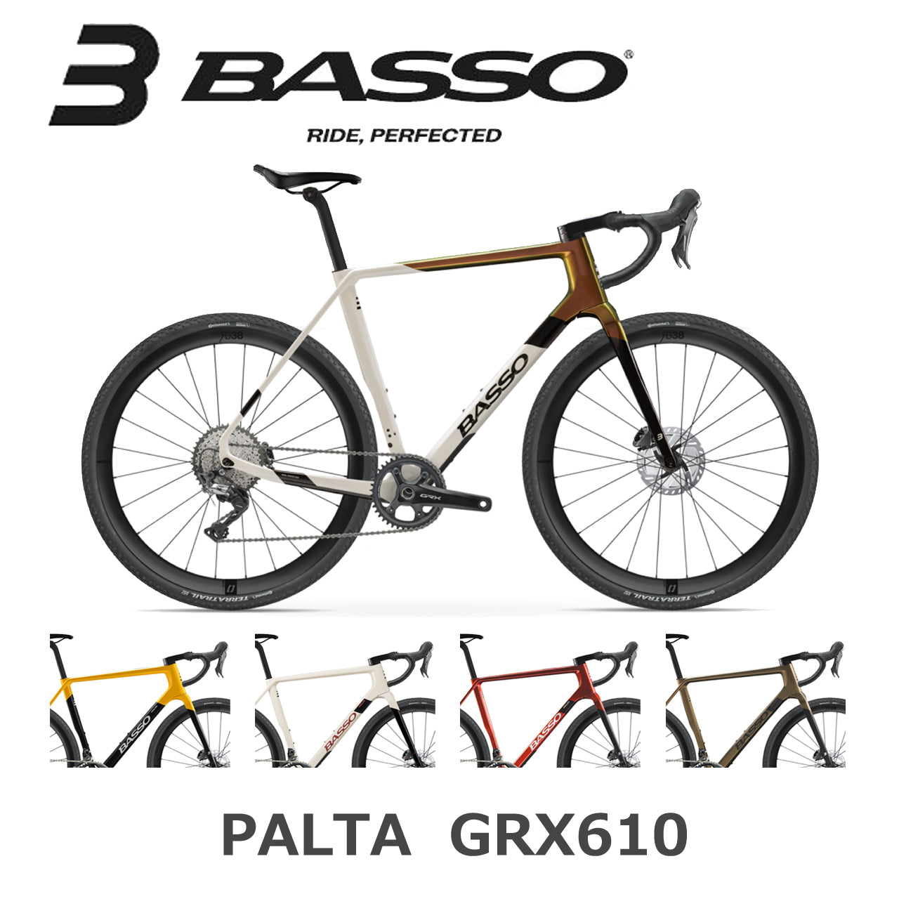 【2025年モデル】PALTA GRX610 バッソ パルタ シマノGRX グラベルロードバイク カーボンフレーム