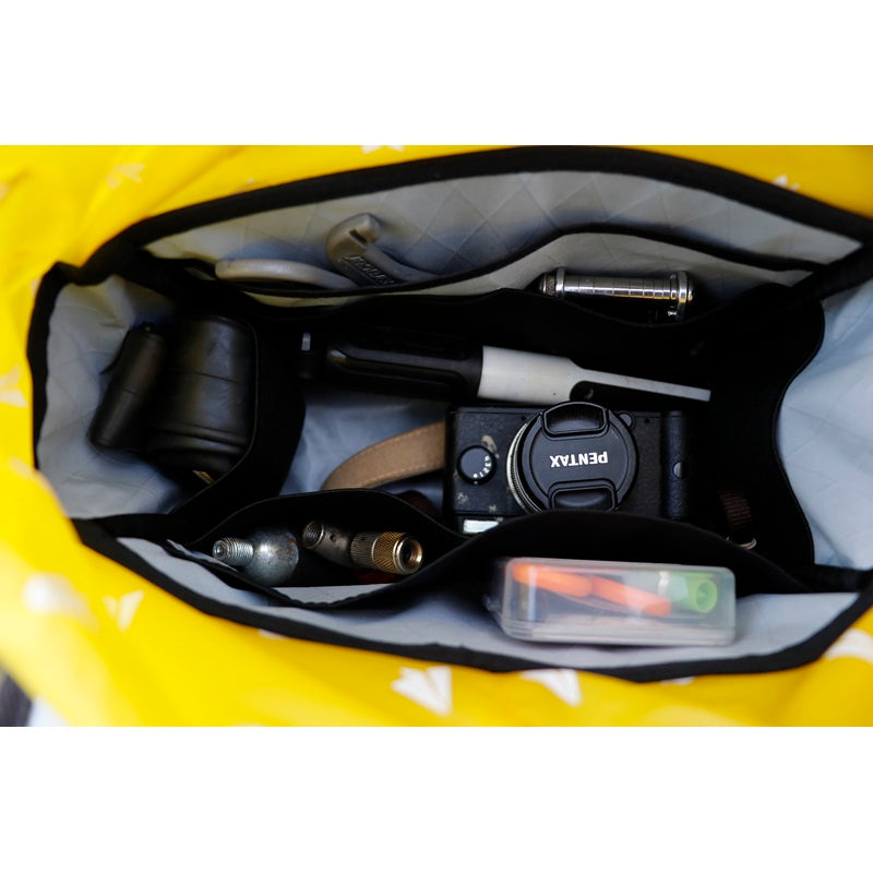 BIKE'N HIKE FRONT BAG RawLow Mountain Works ロウロウマウンテンワークス バイクンハイク フロントバッグ 自転車 バイクパッキング バッグ 輪行バッグ代用 自転車ツーリング ギア コンパクトサイクルバッグ