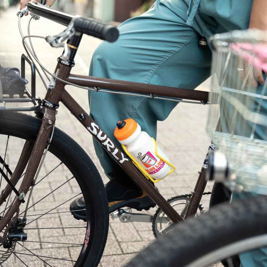 coffee water bottle(white) ブルーラグ サイクルボトル サイクルギア ロードバイクアクセサリー グラベルライド バイクパッキング 自転車パーツ
