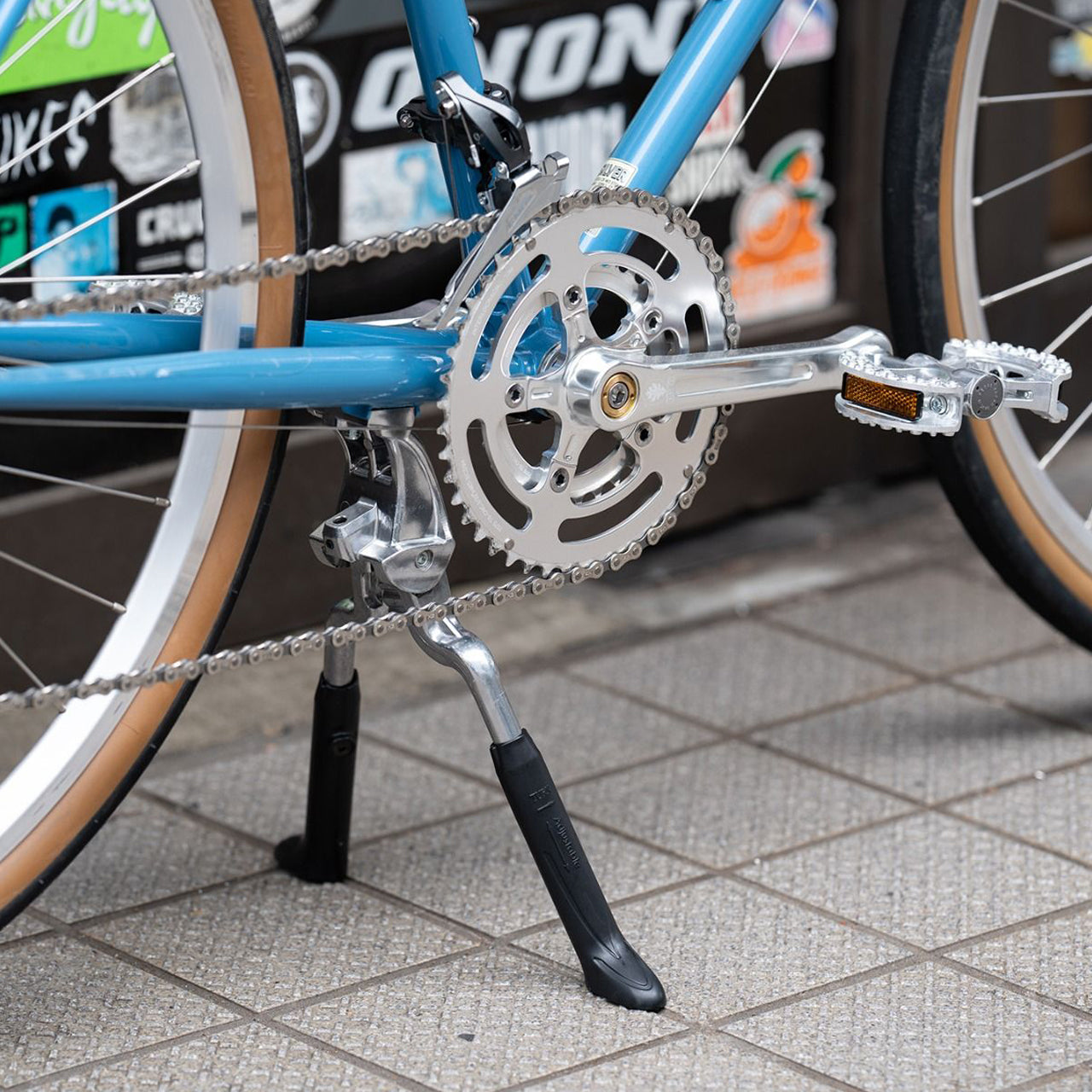 double leg kickstand ブルーラグ キックスタンド センタースタンド ダブルレッグスタンド ブルーラグ スタンド ダブルレッグキックスタンド