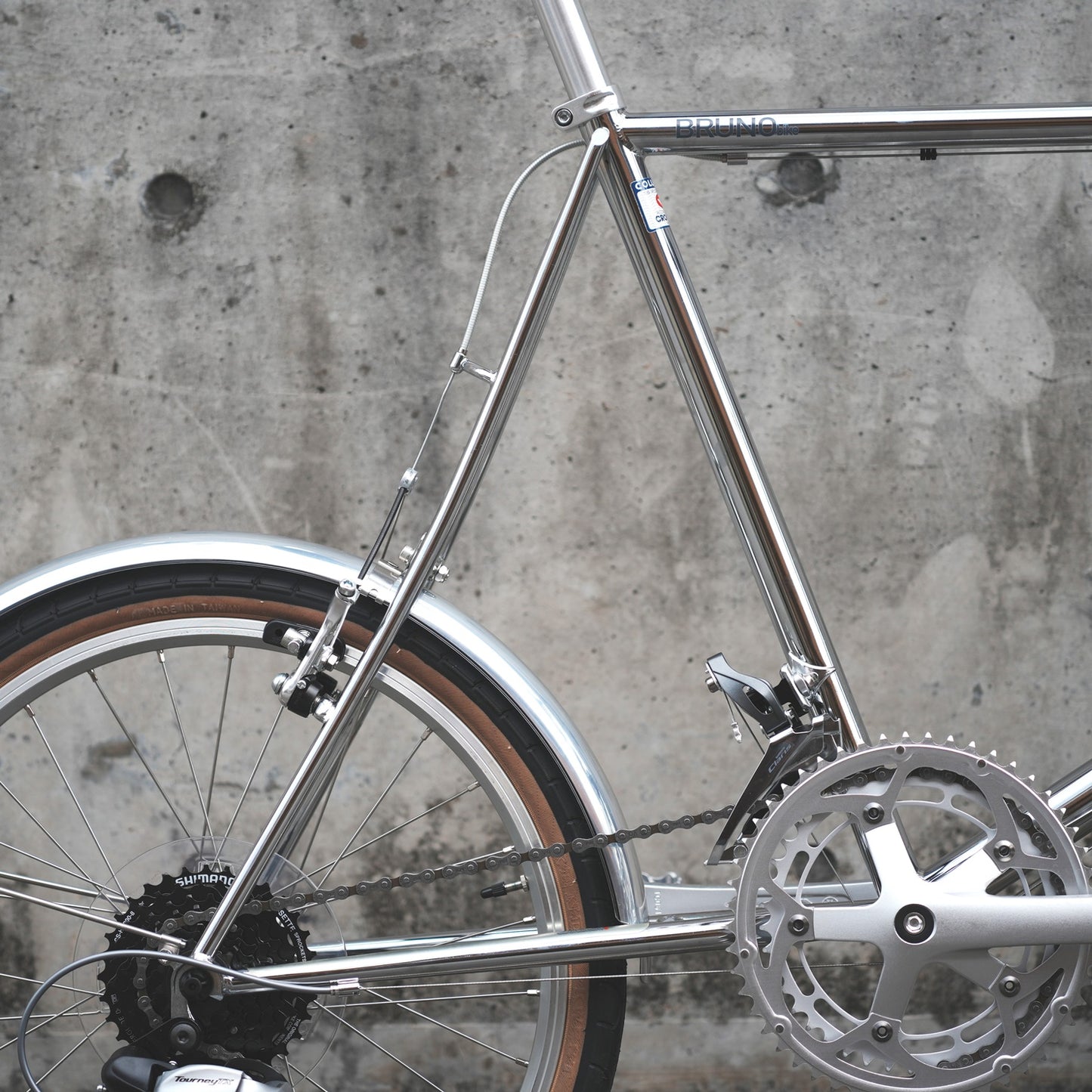 MINIVELO 20 ROAD DROP ミニベロロード 小径ロードバイク クロモリロード ブルーノ自転車 ギドネットレバー Brooks Cambium COLUMBUSパイプ