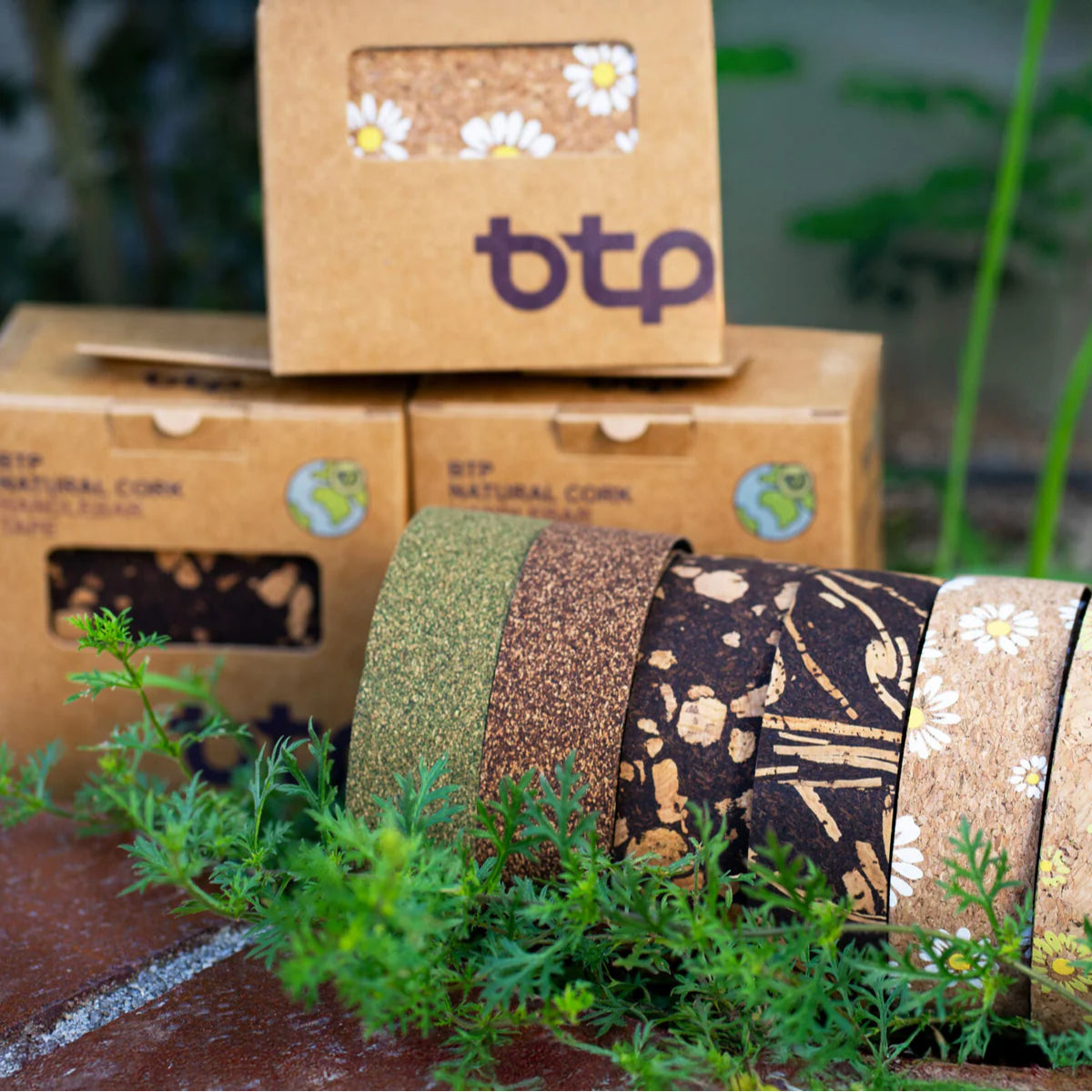BTP Cork Bartape Tea Leaf Ground Sparkle 茶葉再利用コルクバーテープ