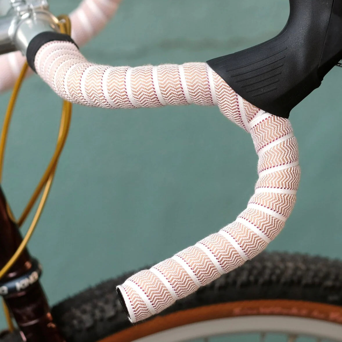 Woven Bartape - Wave ウーブンバーテープ ロードバイク バーテープ 自転車 ハンドルテープ コットン調 バーテープ 個性派 自転車カスタム クラシック 自転車 パーツ ネオクラシック ロードバイク