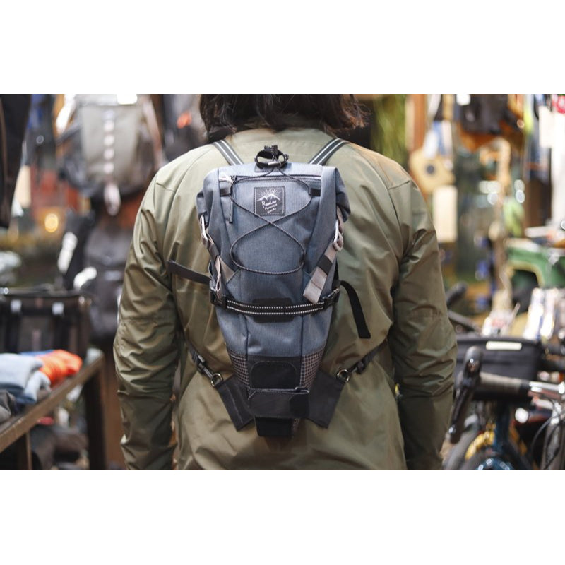 Bike'n Hike Post Bag バイクパッキングバッグ サドルバッグ バックパック兼用 自転車バッグ 大容量 ロールトップバッグ RawLow Mountain Works バッグ 自転車用バックパック ツーリング用サドルバッグ