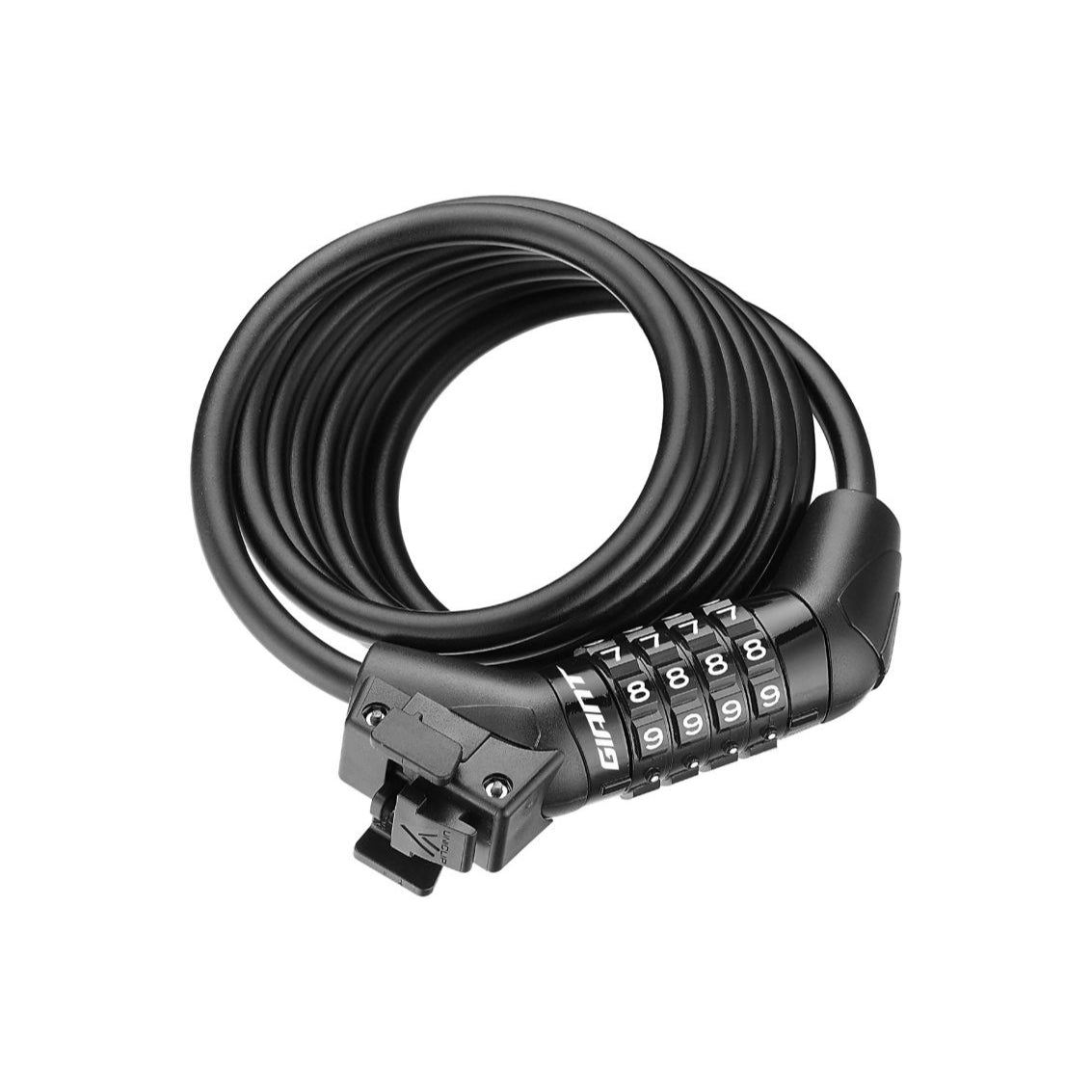 【京都/店頭お渡し限定】Flex Combo Uniclip(Black) GIANT UNICLIP ロック ダイヤル式ワイヤー錠 自転車 サドル下取り付け ロック アーバンライド 防犯 GIANT アクセサリー ケーブルロック 180cm シートポスト用ブラケット ロック