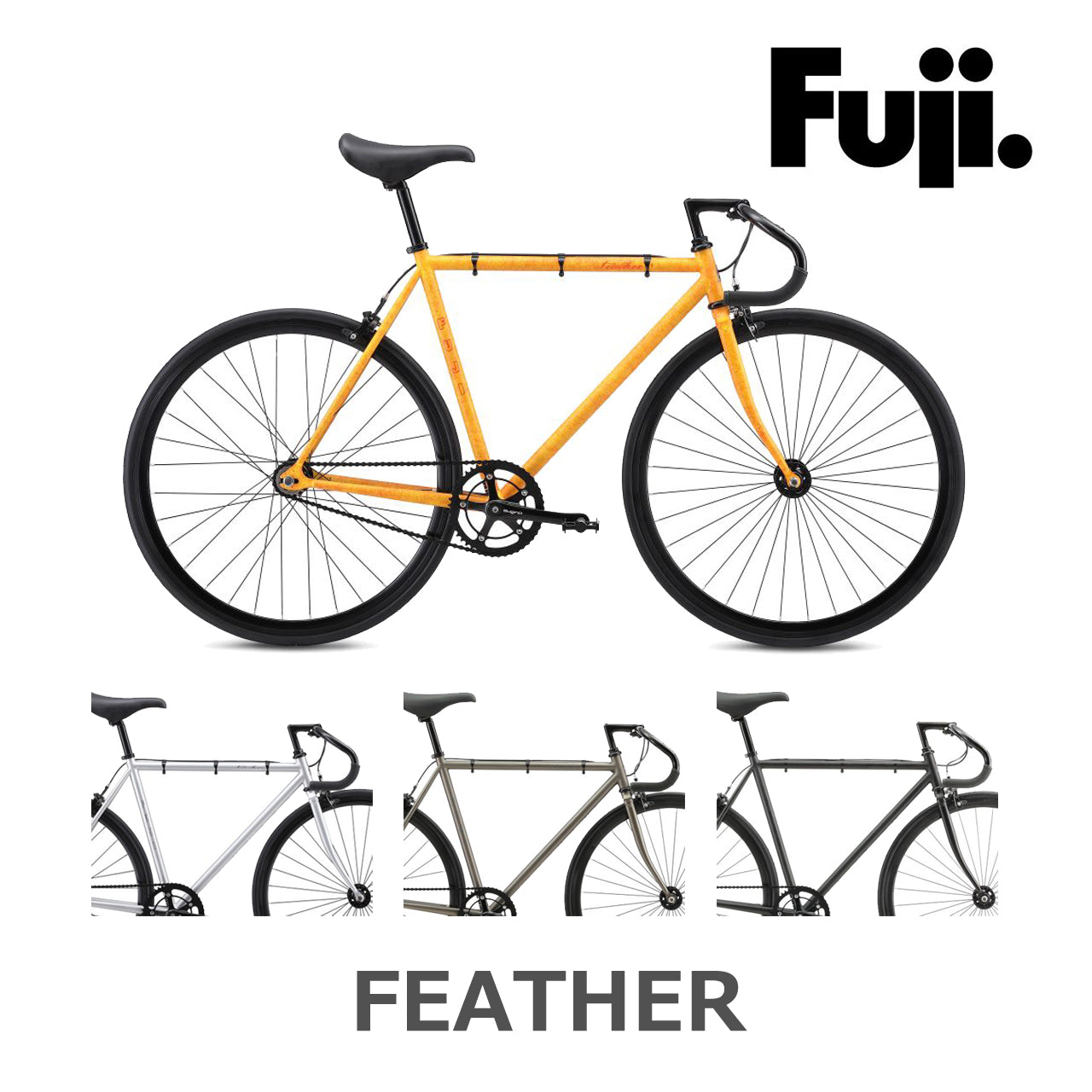 FUJI / 【2025年モデル】FEATHER（フェザー）-フジ シングルバイク- – 京都の自転車屋 CYCLE SHOP eirin ＆  サイクルハテナ