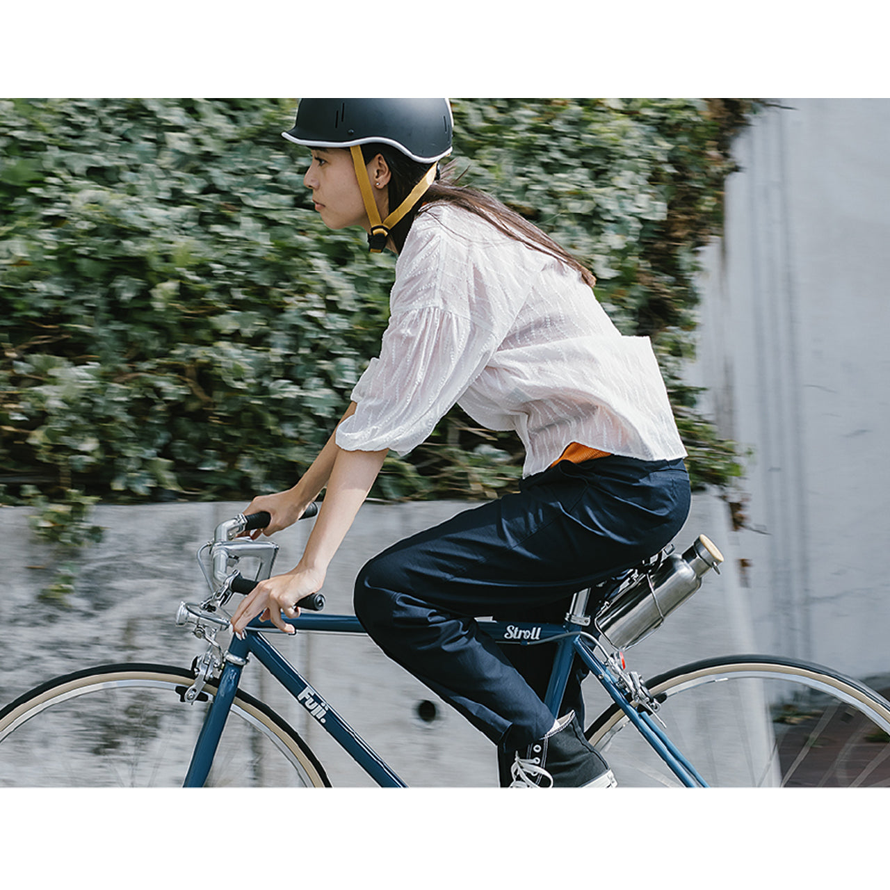 【2025年モデル】STROLL FUJI フジ STROLL ストロール クラシックバイク クロモリ シングルスピード ピストバイク 街乗り シングルギア 自転車 ベンドフォーク 自転車