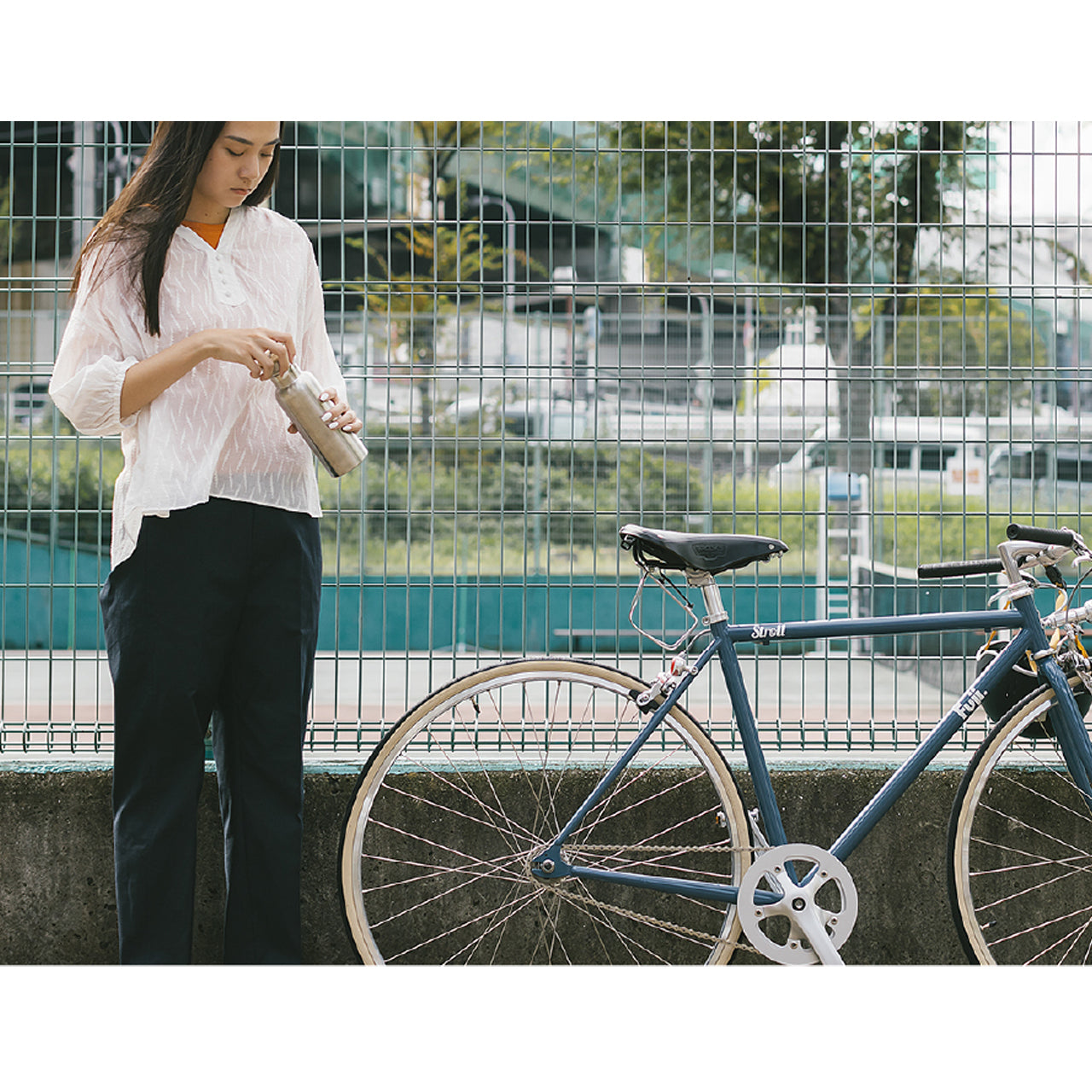 【2025年モデル】STROLL FUJI フジ STROLL ストロール クラシックバイク クロモリ シングルスピード ピストバイク 街乗り シングルギア 自転車 ベンドフォーク 自転車