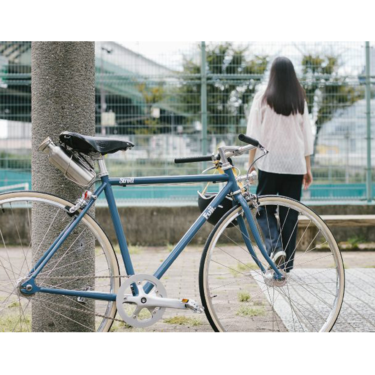 【2025年モデル】STROLL FUJI フジ STROLL ストロール クラシックバイク クロモリ シングルスピード ピストバイク 街乗り シングルギア 自転車 ベンドフォーク 自転車