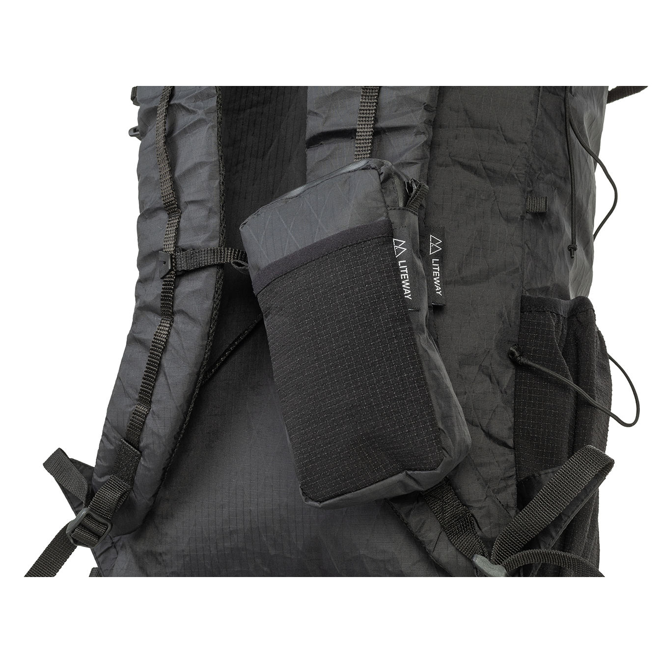 LITE POCKET LITEWAY アクセサリー ECOPAK EPX200 ショルダーポケット ULハイク ギア 軽量バックパック アウトドア収納ポーチ バイクパッキング アクセサリー