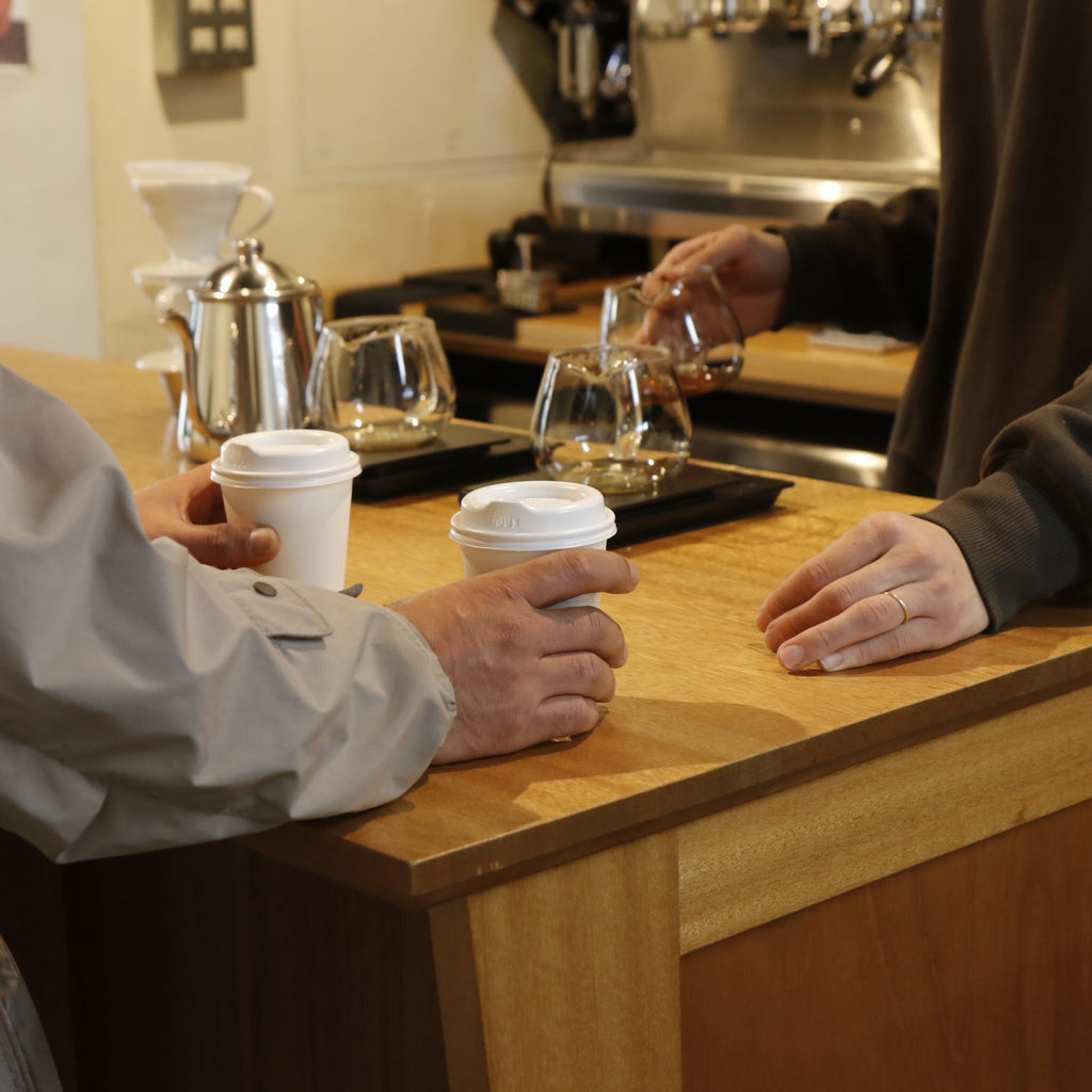 サイクルハテナ_オリジナル コーヒー カップホルダー(by MOCA)