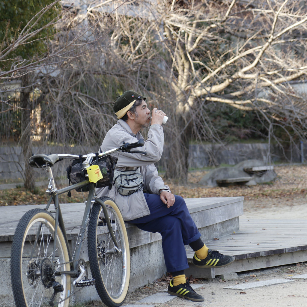 サイクルハテナ_オリジナル コーヒー カップホルダー(by MOCA)