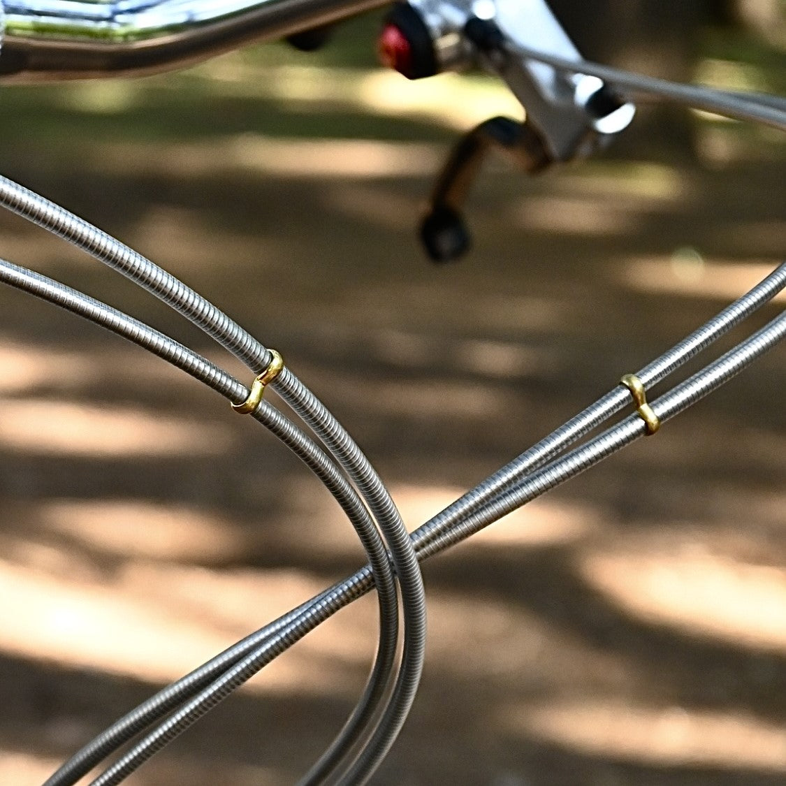 Magic Clips 真鍮パーツ ケーブルまとめ金具 自転車アクセサリー ブラスクリップ バイクカスタム小物 ケーブルマネジメント自転車用 自転車ワイヤードレスアップ