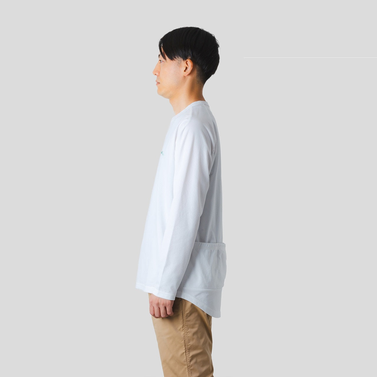 【在庫セール!】アクティブメッシュバックポケットロングTシャツ(NF1178) ナリフリ バックポケット Tシャツ メッシュ ロングスリーブ サイクルウェア 夏 コットンライク ポリエステル 自転車 日焼け対策 日本製 ウェア