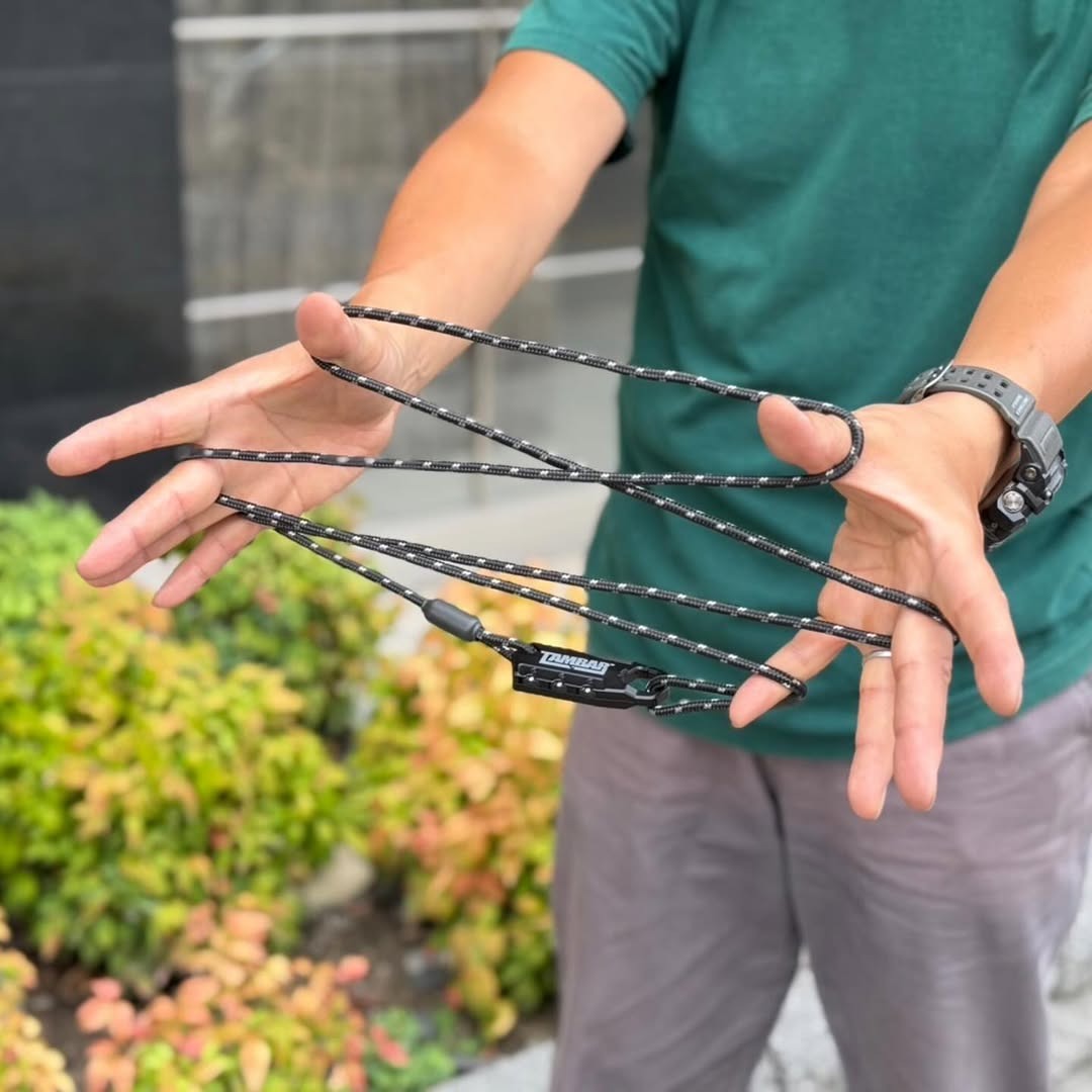 wanawa lock TAMBAR ワナワロック カラビナロック ロープロック 盗難補償 自転車セキュリティ オーストリッチ製ポーチ