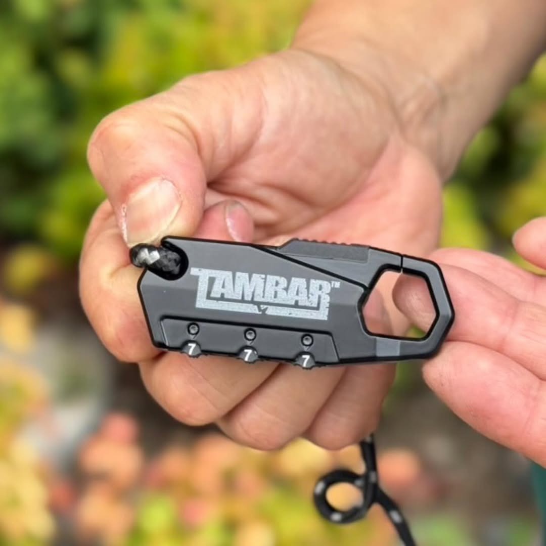wanawa lock TAMBAR ワナワロック カラビナロック ロープロック 盗難補償 自転車セキュリティ オーストリッチ製ポーチ