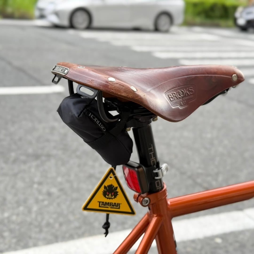 wanawa lock TAMBAR ワナワロック カラビナロック ロープロック 盗難補償 自転車セキュリティ オーストリッチ製ポーチ