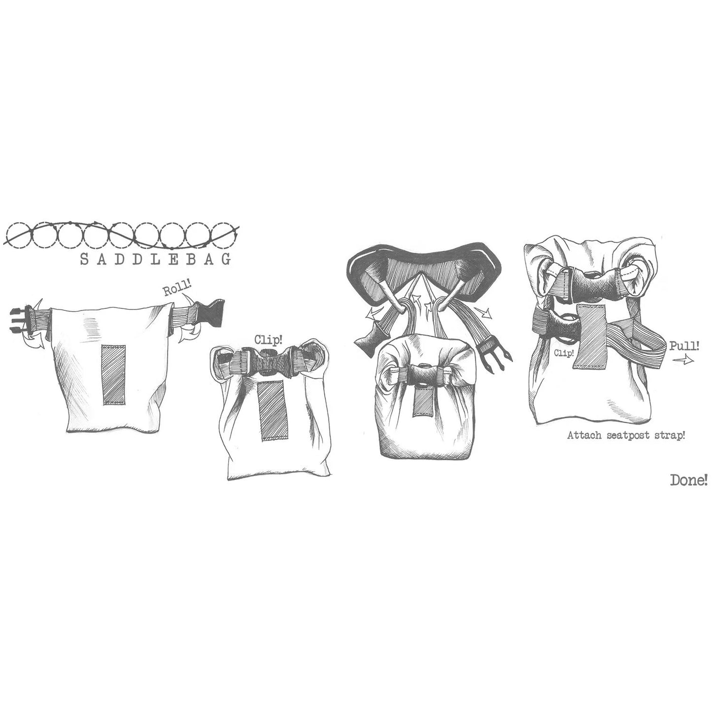 Rolltop Saddlebag Outer Shell サドルバッグ ロールトップ サドルバッグ グラベルバイク バッグ バイクパッキング サドルバッグ X-Pac サドルバッグ カリフォルニア製 バッグ 自転車ツーリング バッグ
