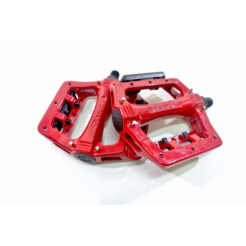 【中古】PG COMP PEDAL(RED) タイオガ BMX フラットペダル USED