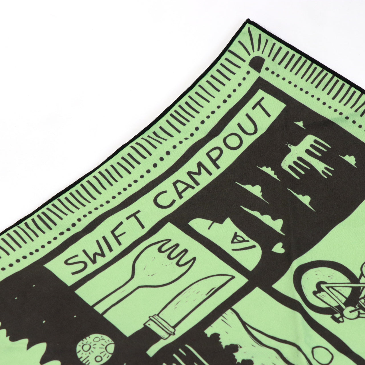 campout 2025 bandana towel バイクパッキング ギア 自転車用バンダナ サイクルアクセサリー 自転車 キャンプグッズ スウィフト キャンプアウト