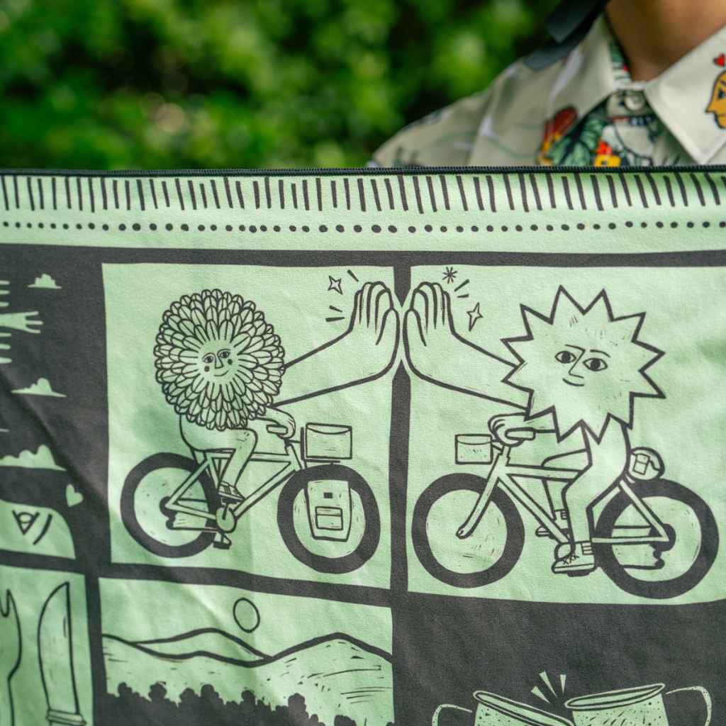 campout 2025 bandana towel バイクパッキング ギア 自転車用バンダナ サイクルアクセサリー 自転車 キャンプグッズ スウィフト キャンプアウト