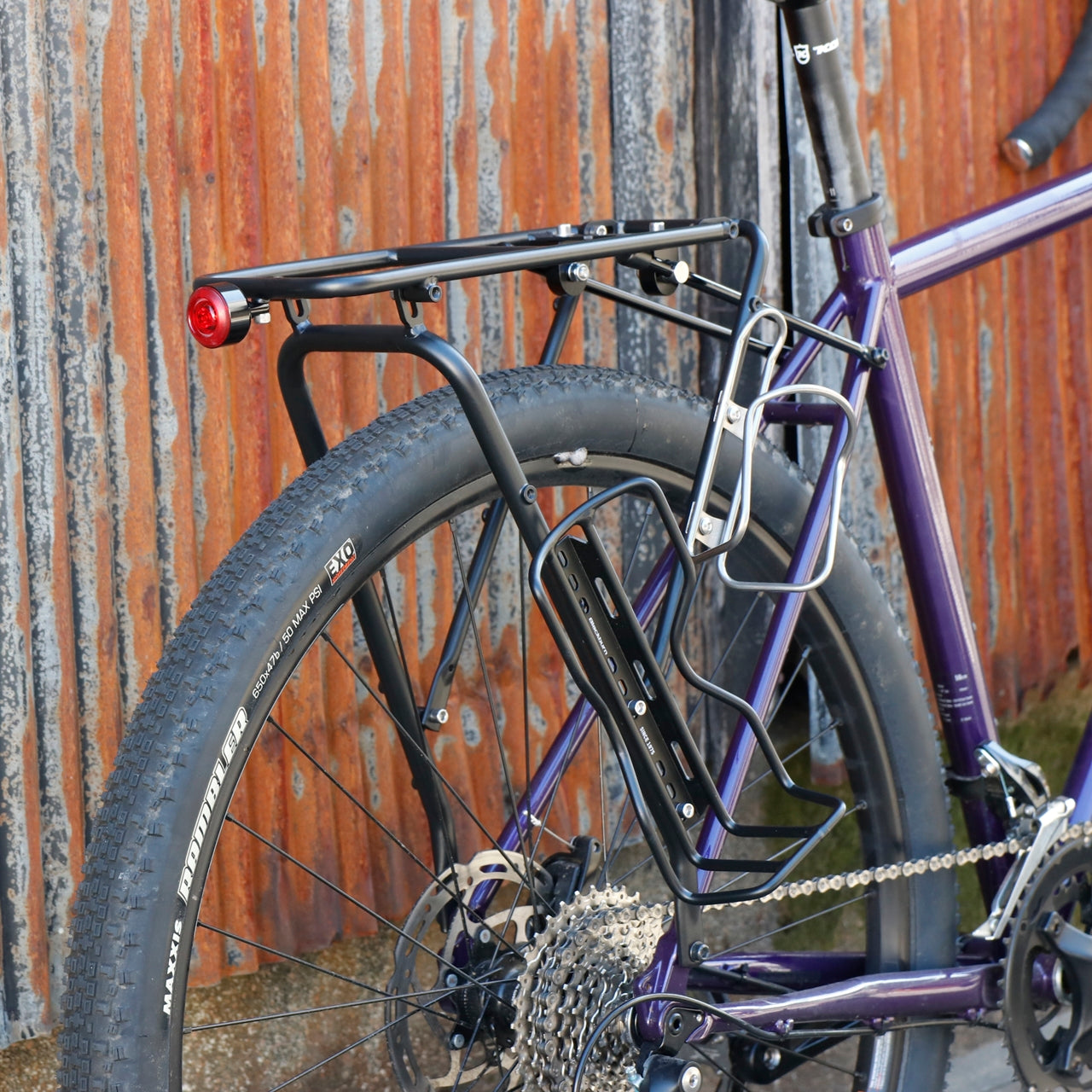 RACK WEDNESDAY 自転車キャリア バイクパッキング フルフェンダー対応 キャンプツーリング クロモリラック カスタムパーツ 自転車リアラック