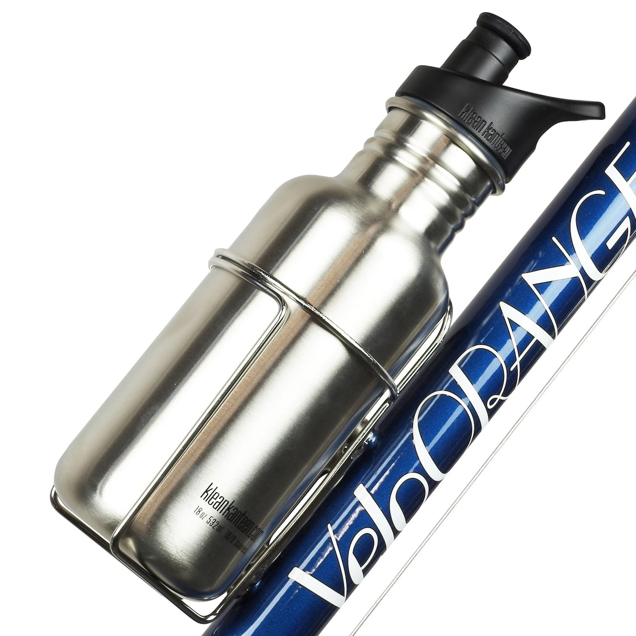 Retro Cage with Tab Velo Orange ベロオレンジ レトロボトルケージ ステンレス ボトルケージ クラシック 自転車パーツ クロモリ フレーム アクセサリー ハンドメイド ボトルケージ 自転車 カスタムパーツ