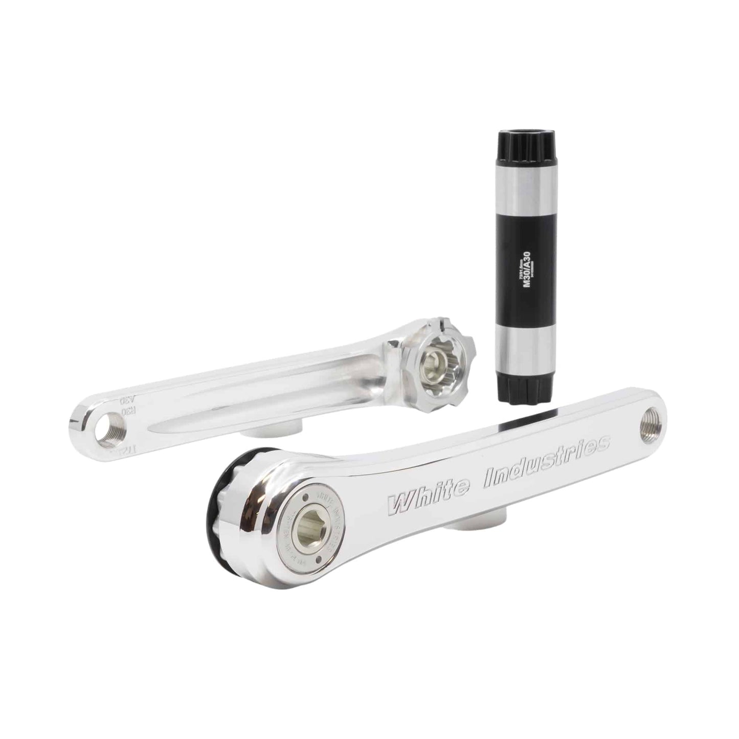 MR30 CRANK SET A30 White Industries A30 MR30 クランクセット 30mm スピンドル クランク グラベルバイク クランク 73mm BB クランク互換 カスタムフレーム クランク M30 R30 比較