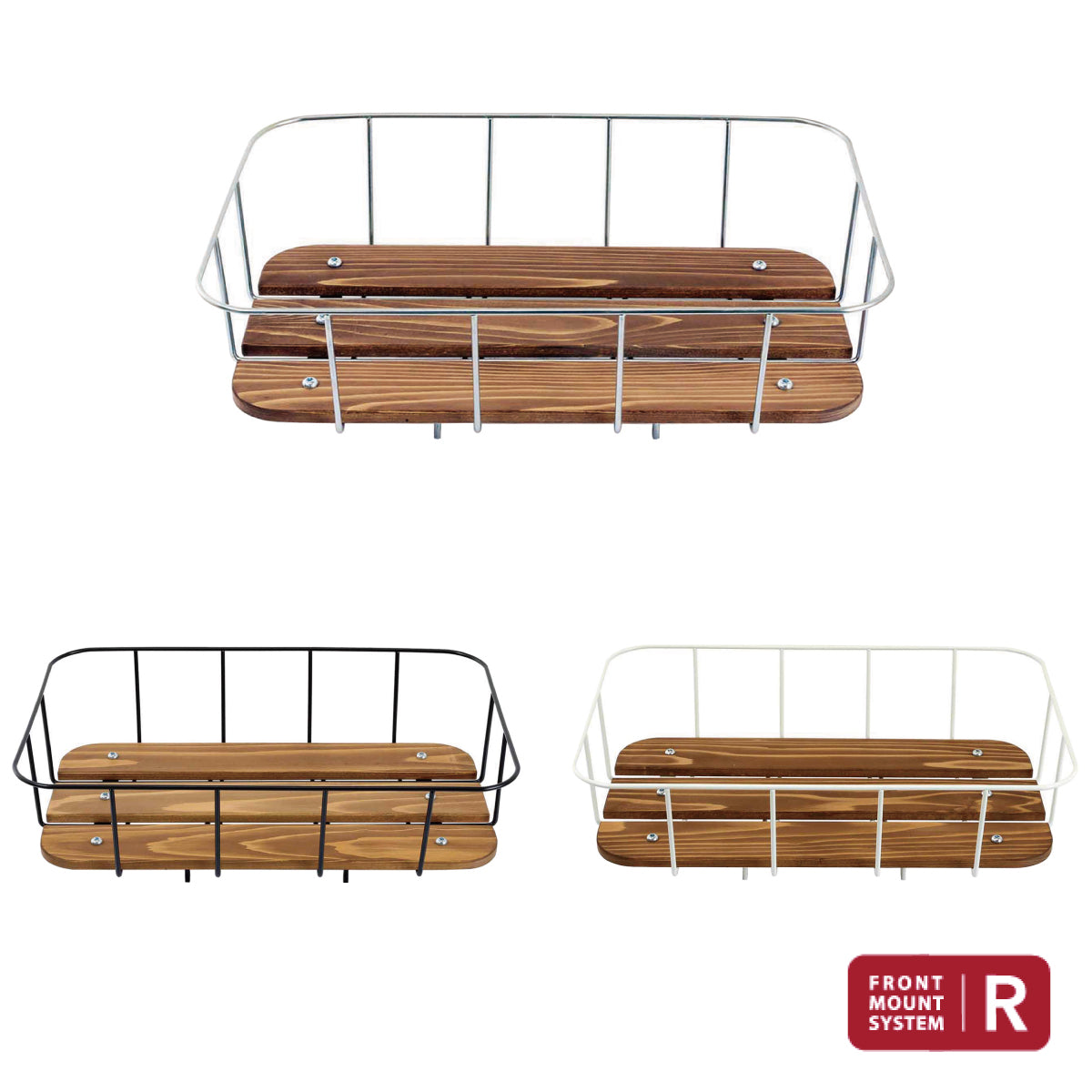 advans+f wood wire basket WRB 昭和インダストリーズ 前カゴ フロントバスケット