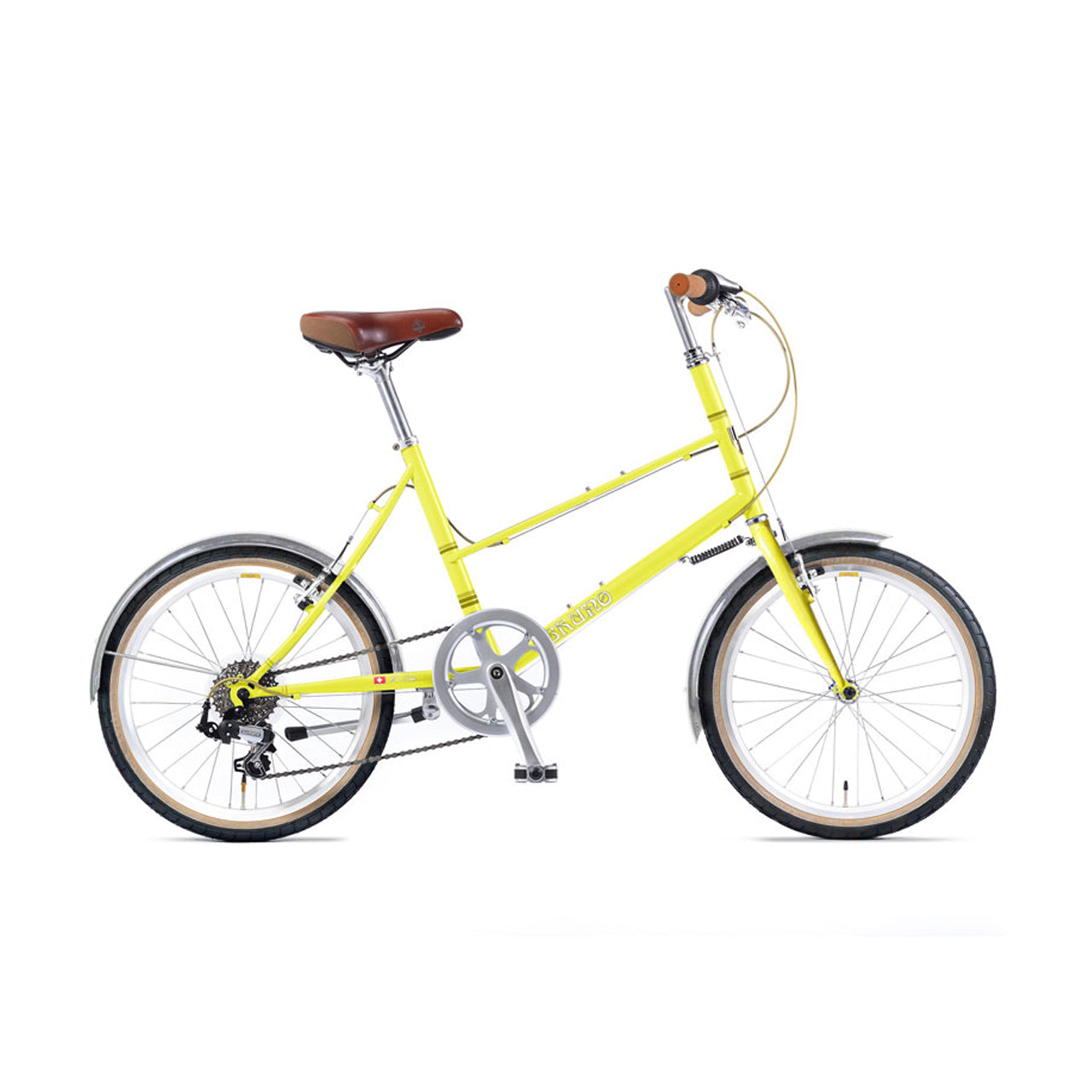 MIXTE SILVER EDITION ミニベロ 小径自転車 シティサイクル 街乗りバイク クロモリフレーム BRUNO 自転車 レディース自転車