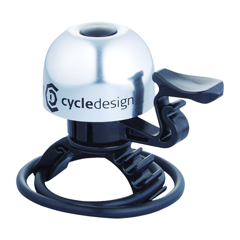 CYCLE DESIGN シリコンバンド式アルミベル 軽量コンパクト自転車ベル
