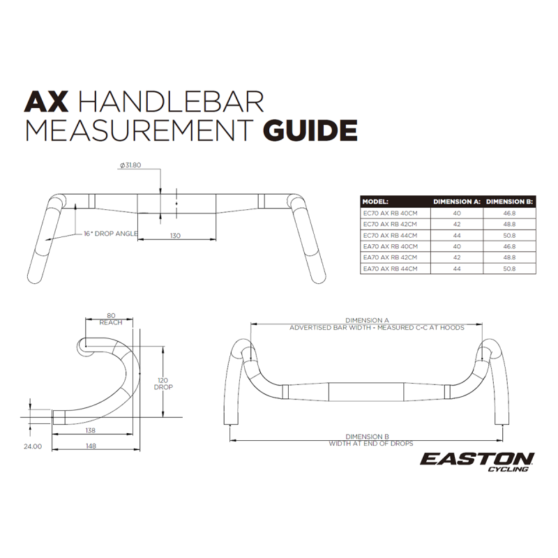 EC70 AX ロードバー Di2対応 イーストン