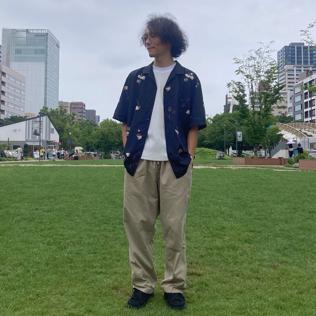 narifuri_マルチワッフルクルーネックTシャツ(NF1174)