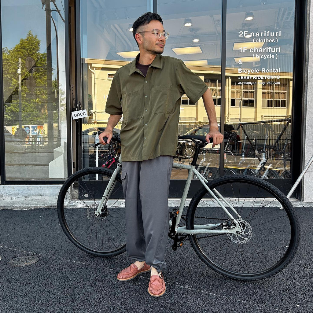 narifuri_マルチワッフルクルーネックTシャツ(NF1174)